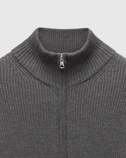 Merino Rib Vinnie Track Jacket