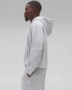 Midweight Terry Arch Logo Hoodie