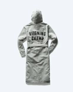 Midweight Terry Embroidered Hooded Robe