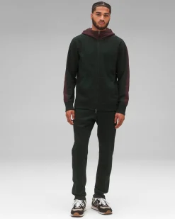 Midweight Terry Racer Zip Hoodie