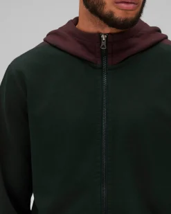 Midweight Terry Racer Zip Hoodie