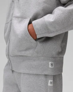 Midweight Terry Relaxed Zip Hoodie