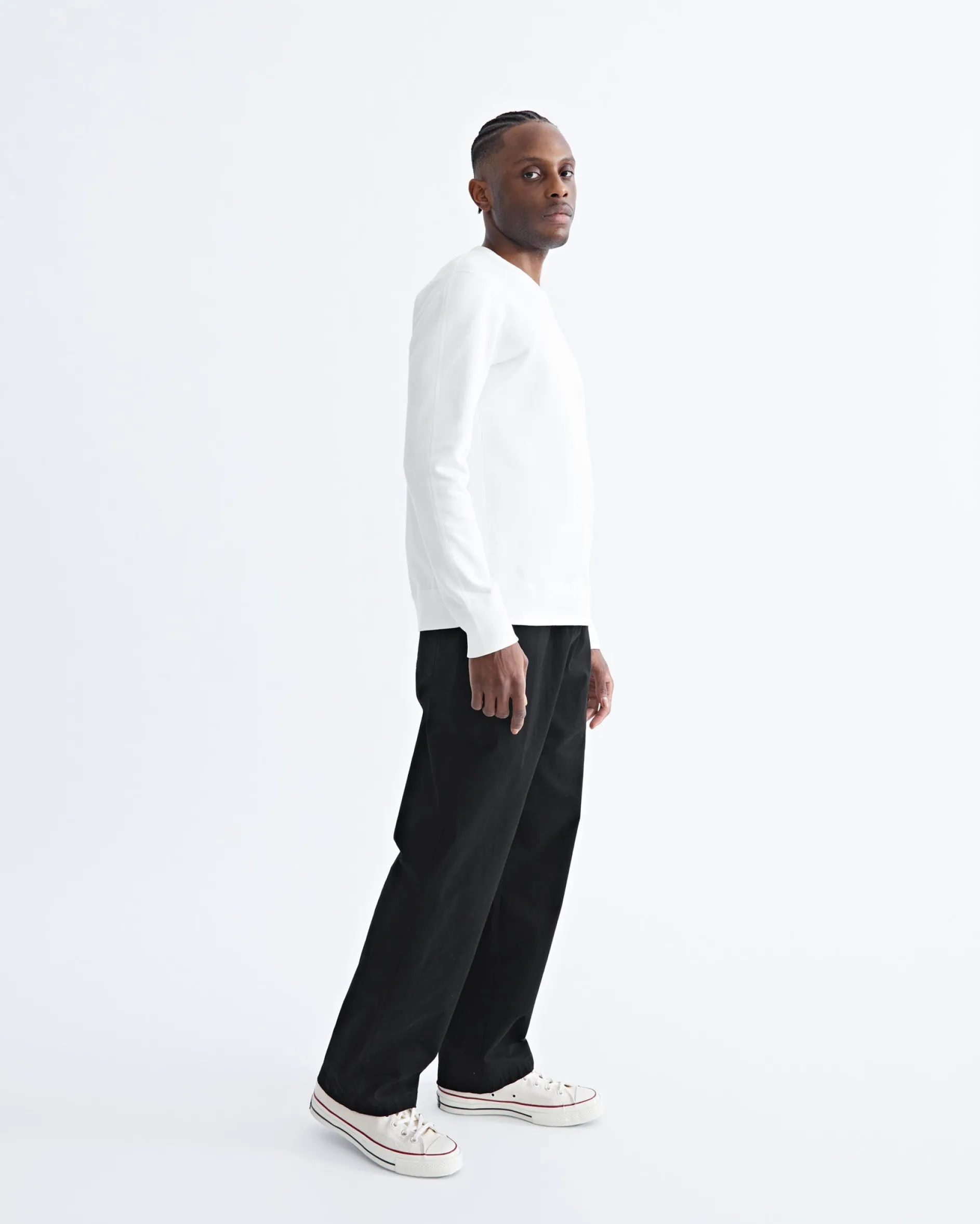 Midweight Terry Slim Crewneck