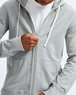 Midweight Terry Slim Zip Hoodie