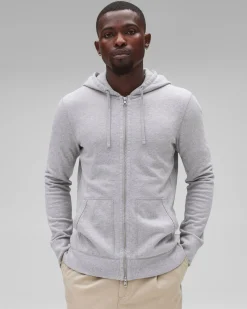 Midweight Terry Slim Zip Hoodie