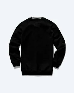 Midweight Terry Stripe Rib V-Neck