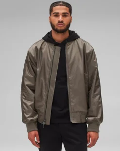 Nylon Twill Crew Jacket