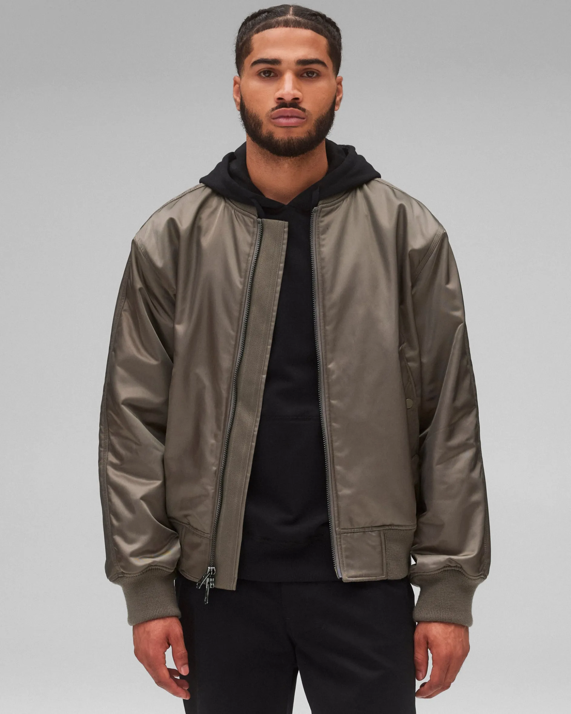 Nylon Twill Crew Jacket