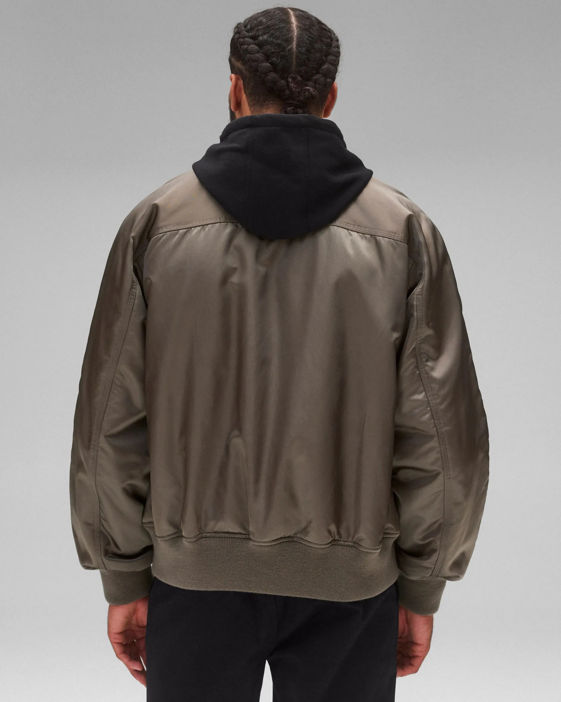 Nylon Twill Crew Jacket