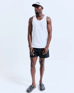 Stretch Nylon Utility Swim Short 6"