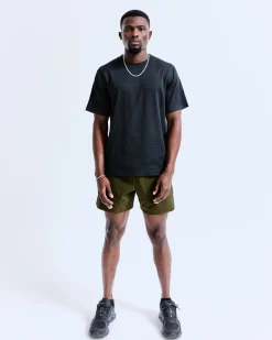 Stretch Nylon Utility Swim Short 6"