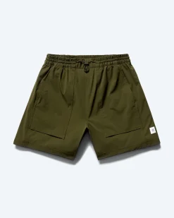 Stretch Nylon Utility Swim Short 6