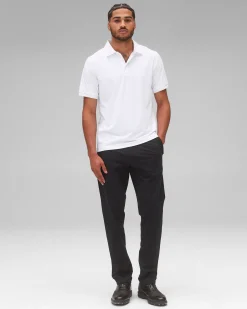 Stretch Warp Knit Slim Coach's Pant